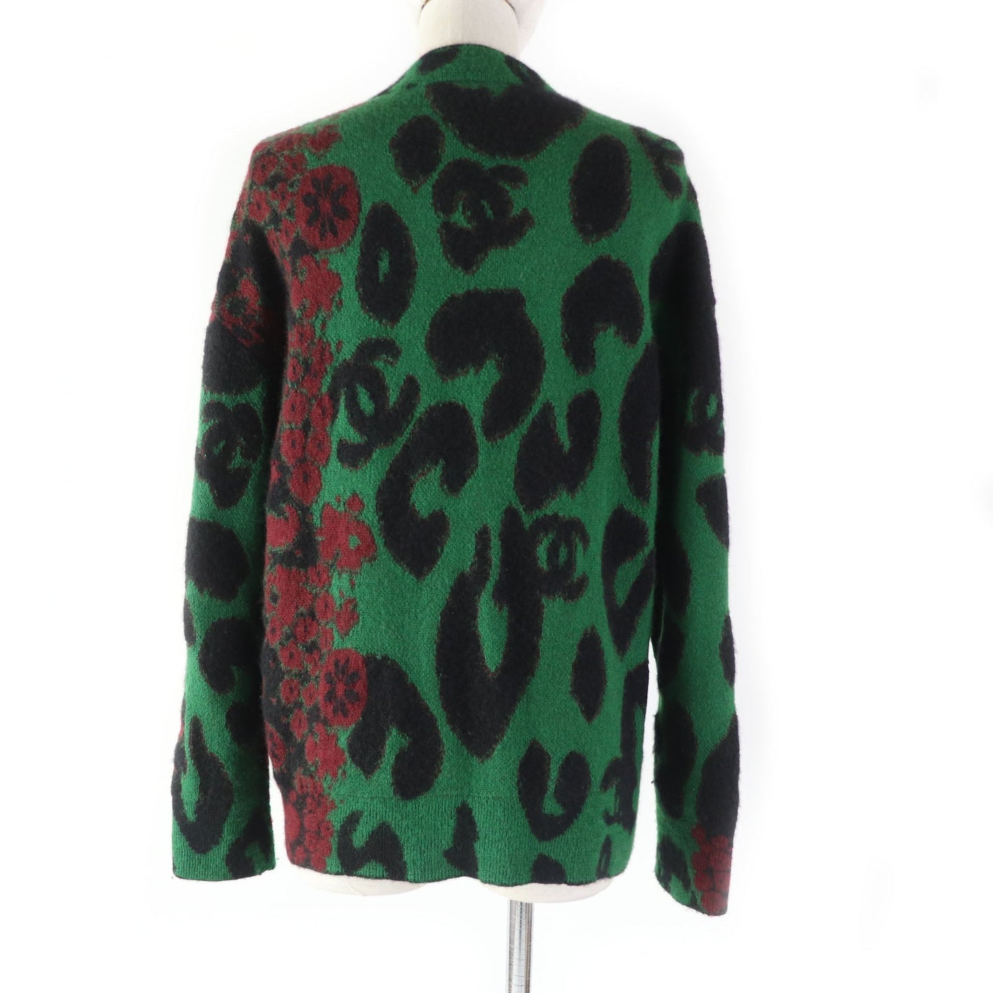 Chanel Cashmere Mohair Cardigan COCO Mark Button Classic Flap Tote