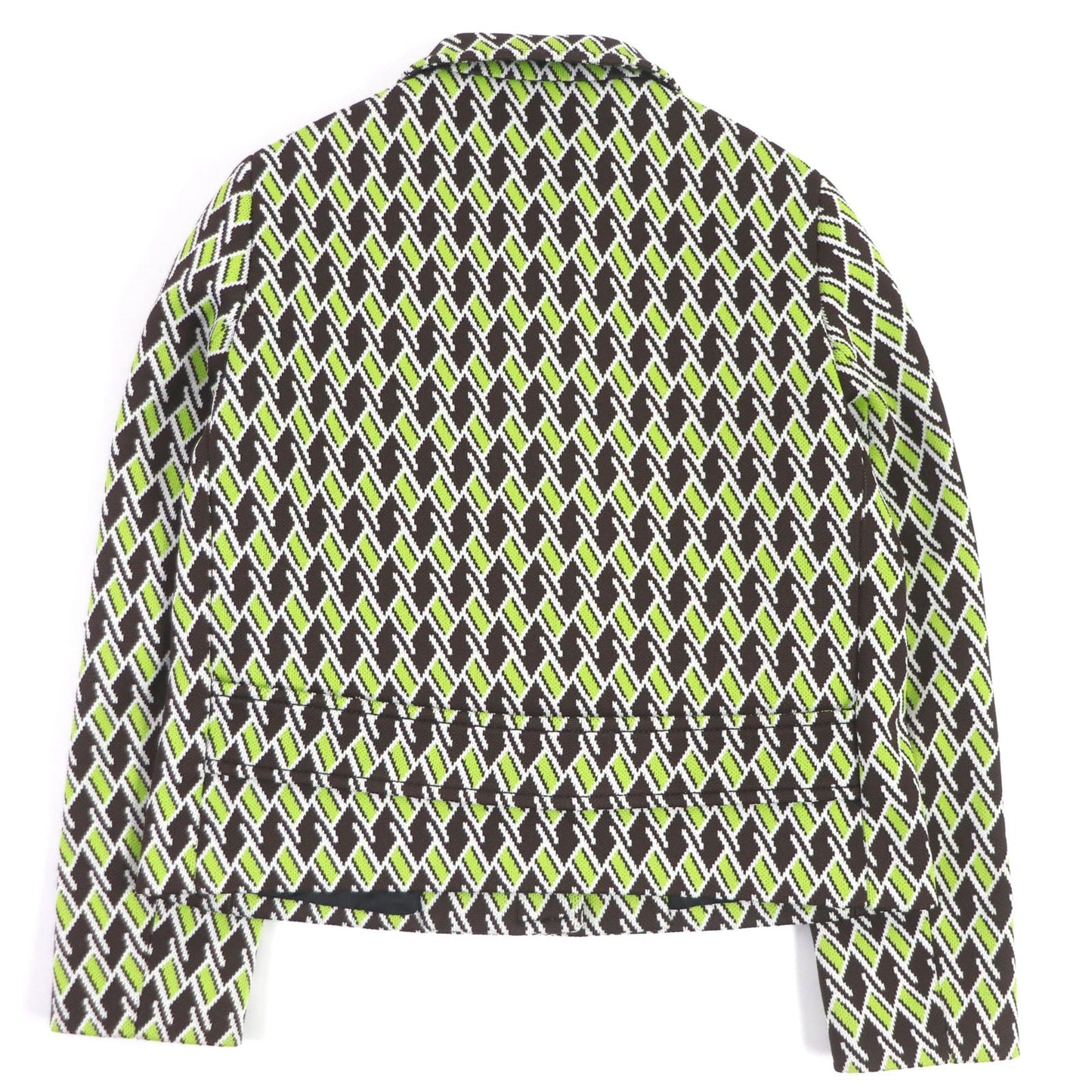 PRADA setup P567GI/P282BH Main: 100% polyester, Lining: 100% rayon Green Brown type Women 38