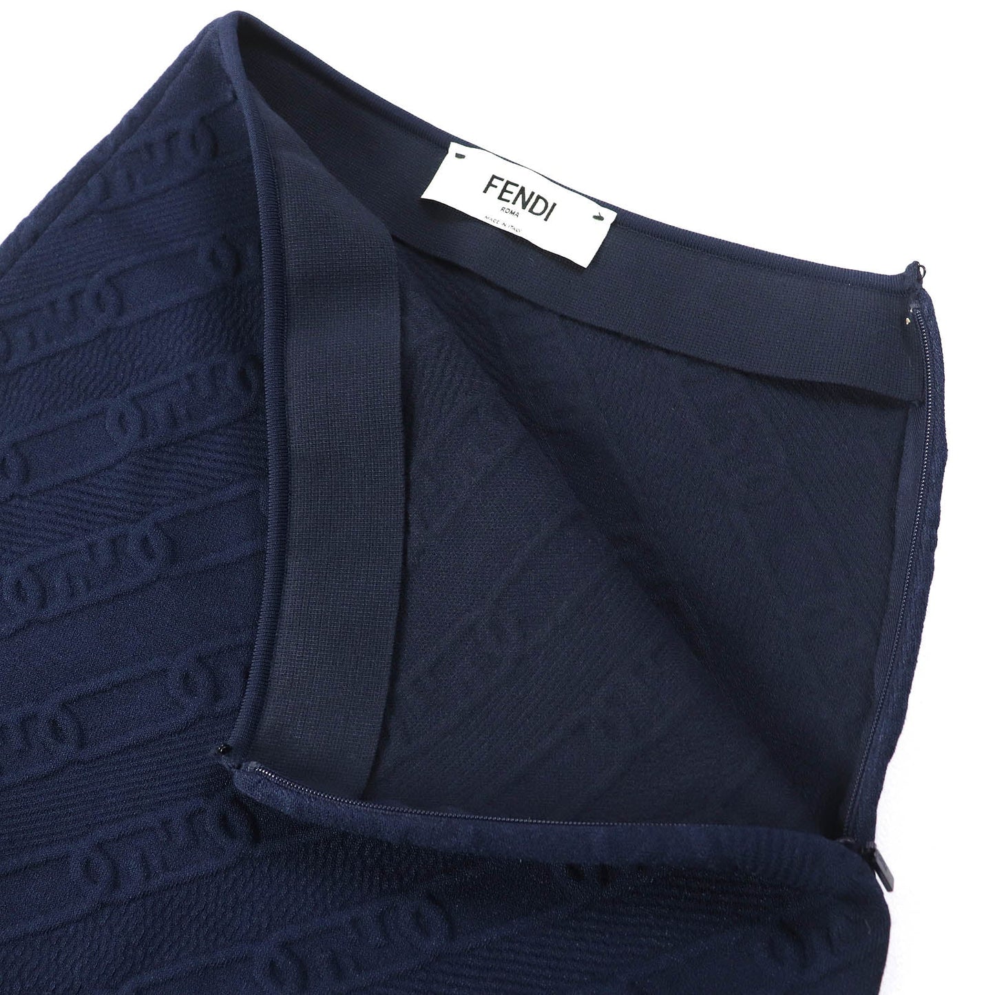 FENDI Long skirt FZQ677 Main: 51% rayon, 31% polypropylene, 11% nylon, 5% polyester, 2% polyurethane Navy Women 40