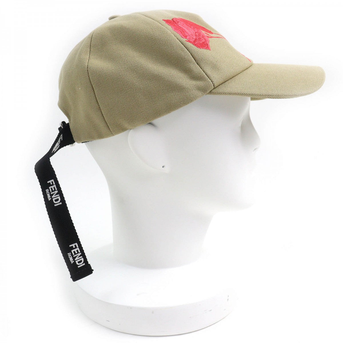 FENDI cap FXQ675 Outer: 100% cotton, Lining: 100% cotton Beige Pink type Women 58