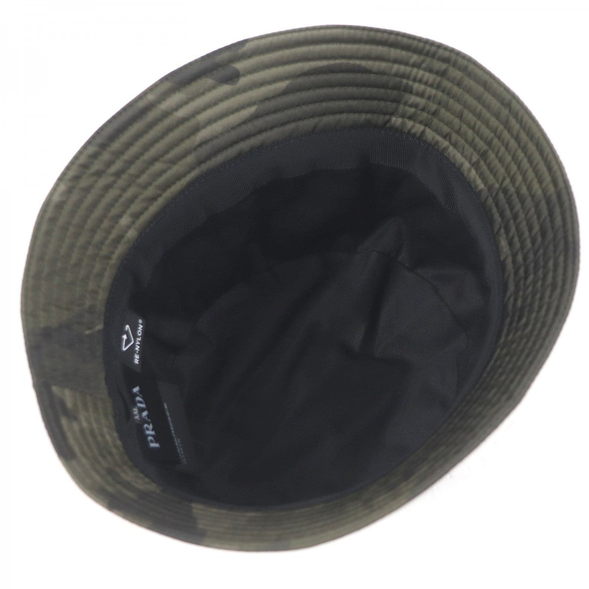PRADA Other hats 2HC350 Main: 100% nylon, some parts: cotton, some parts: calf leather khaki mens XXL