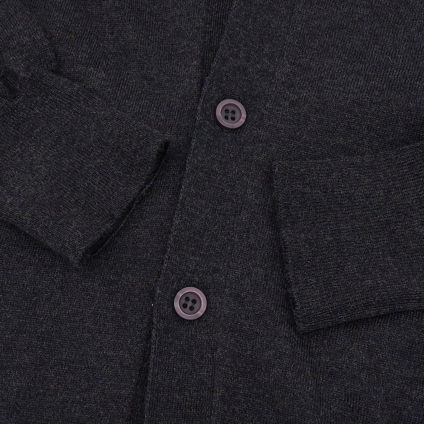 PRADA cardigan DNA959 Virgin wool Charcoal gray 46