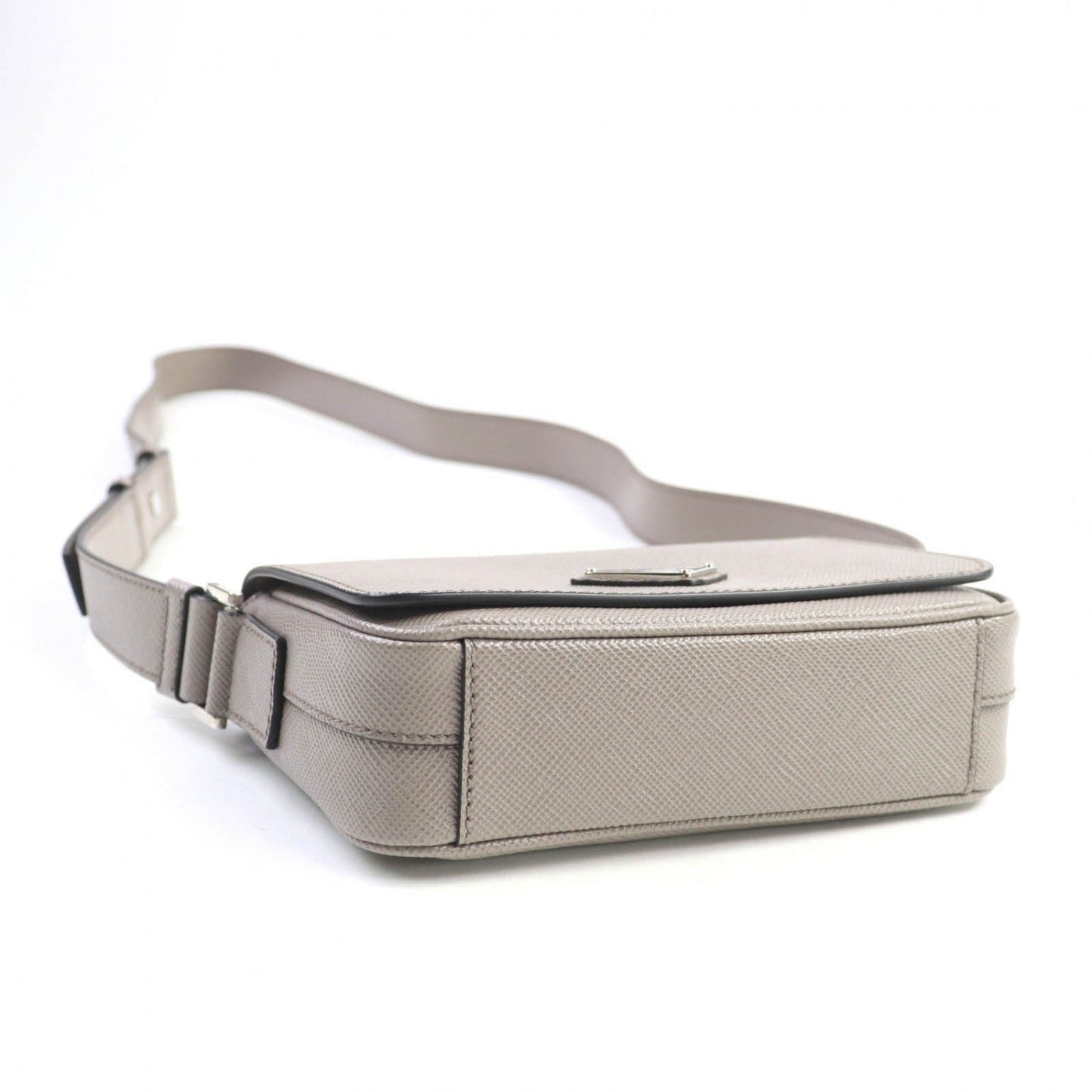 PRADA Shoulder Bag Safiano leather beige