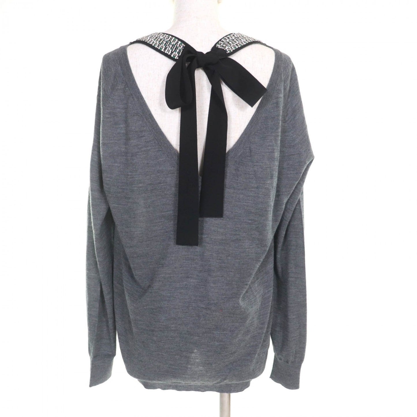 PRADA knit P24Q0U wool gray 40