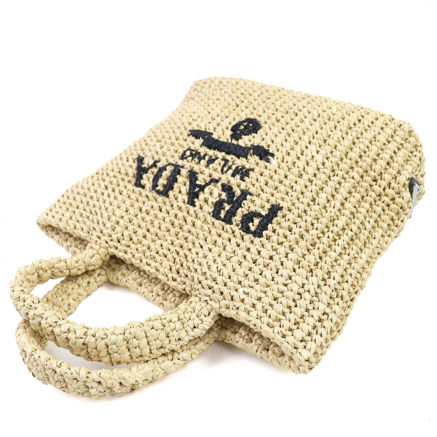 PRADA Tote Bag Rayon natural Raffia