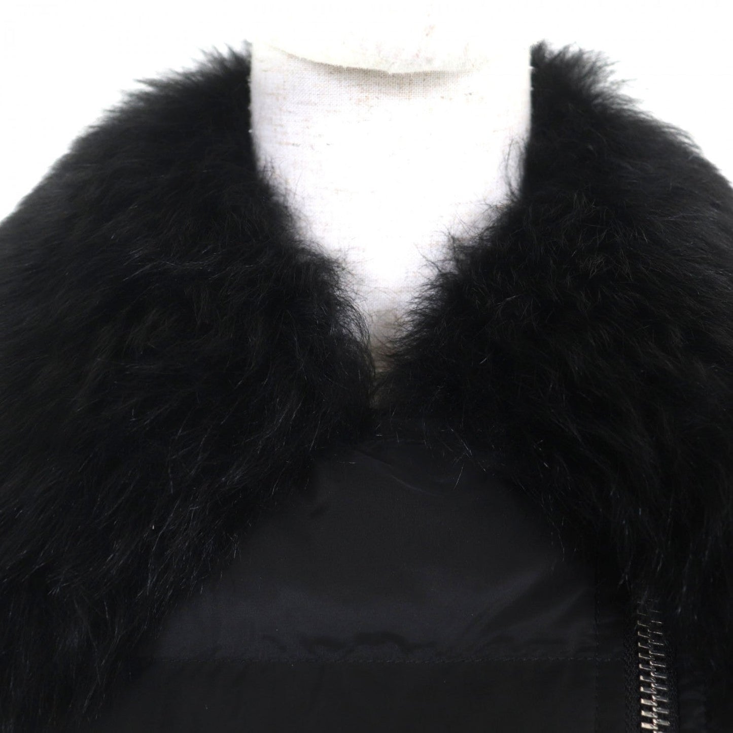 PRADA Down jacket 29Y510 Lamb leather black 40