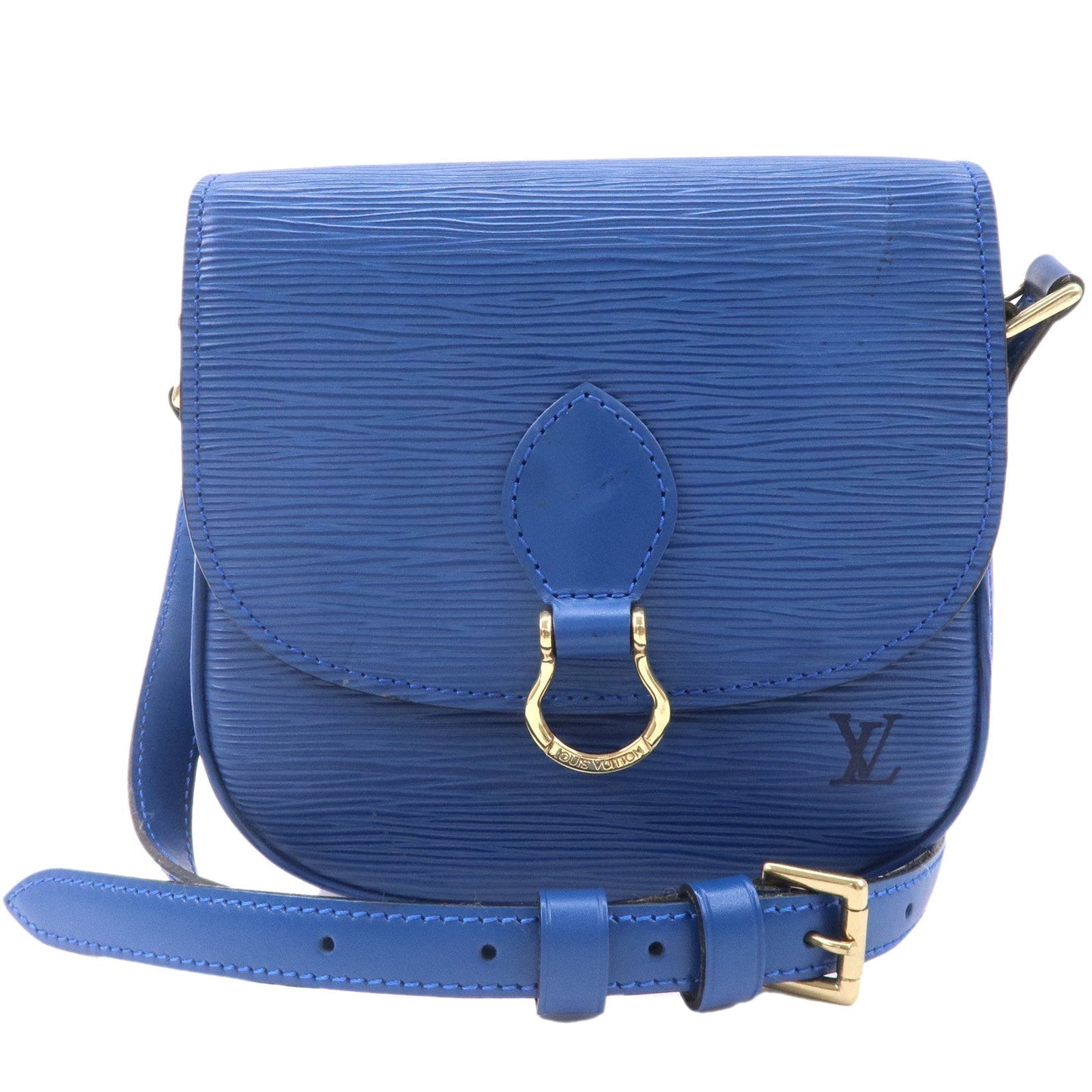 Louis Vuitton Epi Mini Saint Cloud Shoulder Bag Blue