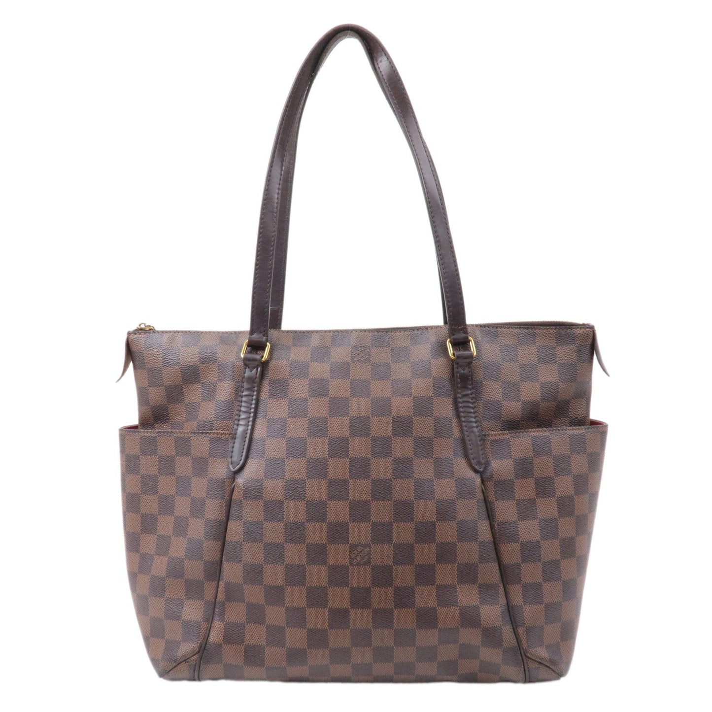 Louis Vuitton Damier Totally MM Shoulder Bag Brown