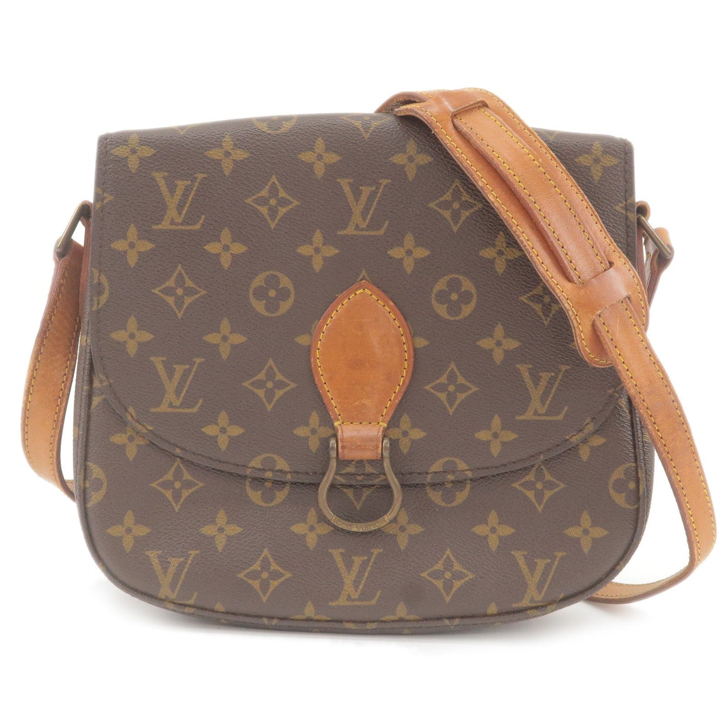 Louis Vuitton Monogram Saint Cloud GM Shoulder Bag Brown