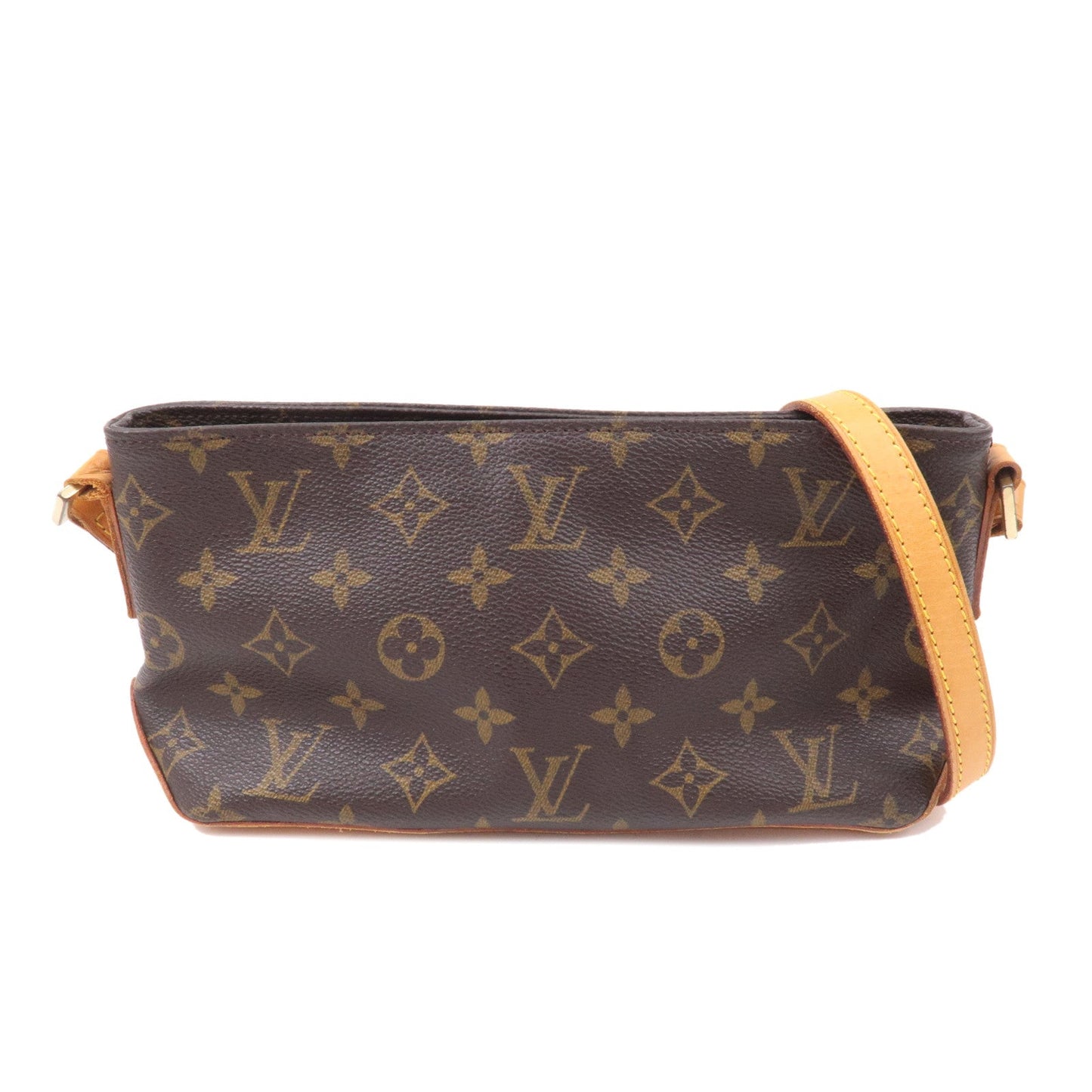 Louis Vuitton Monogram Trotteur Shoulder Bag Brown