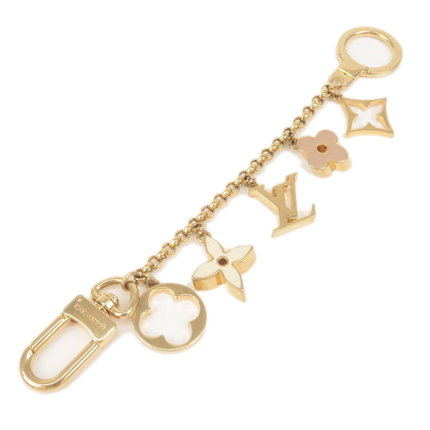 Louis Vuitton Fleur de Monogram LV Logo Bag Charm