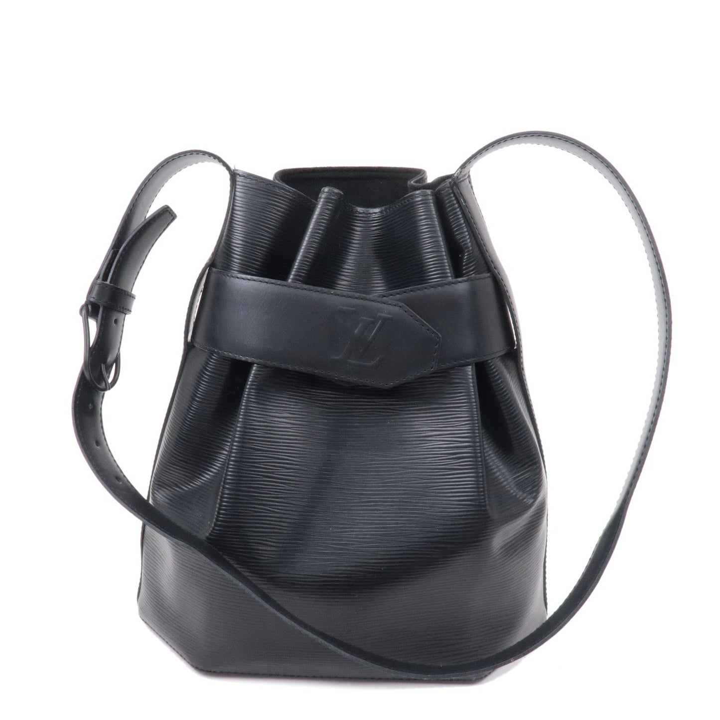 Louis Vuitton Epi Sac D'epaule PM Bucket Bag Noir Black