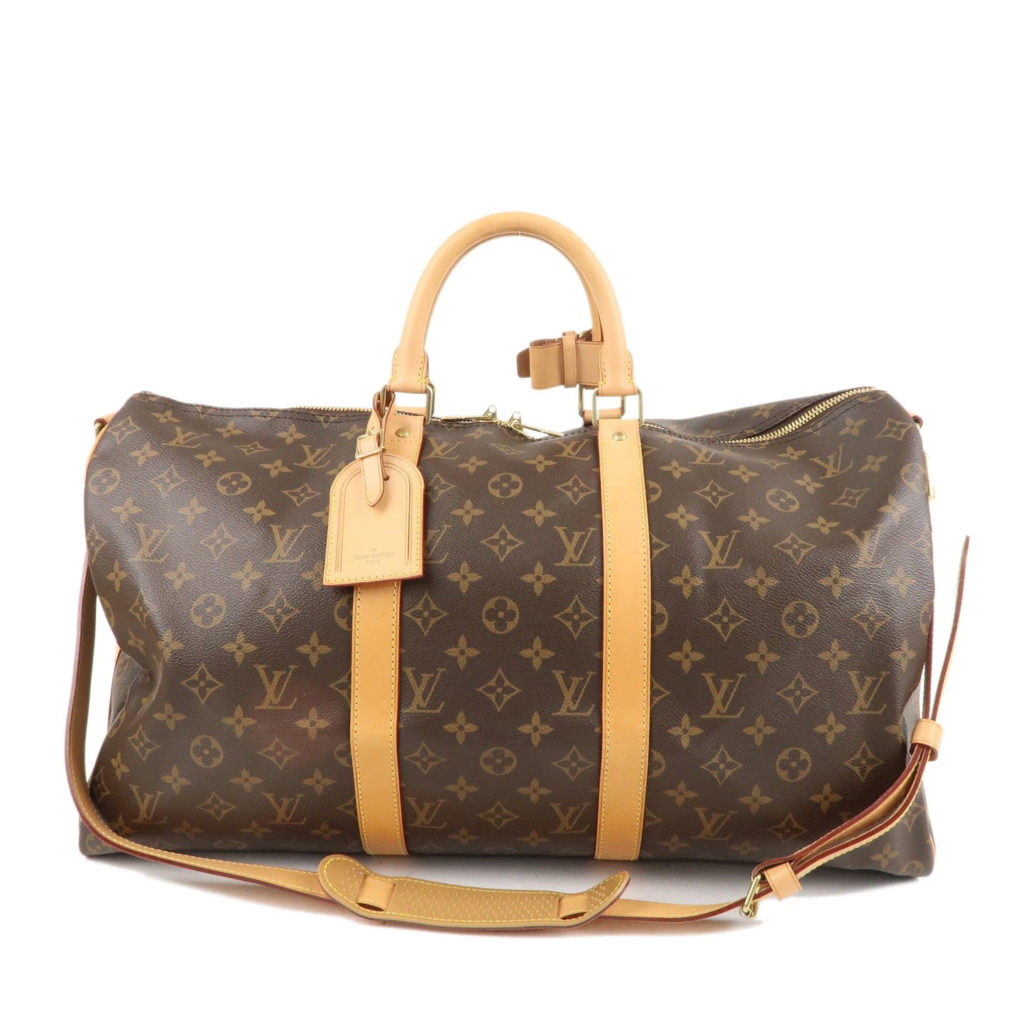 Louis Vuitton Monogram Keep All Bandoulier 50 Boston Bag