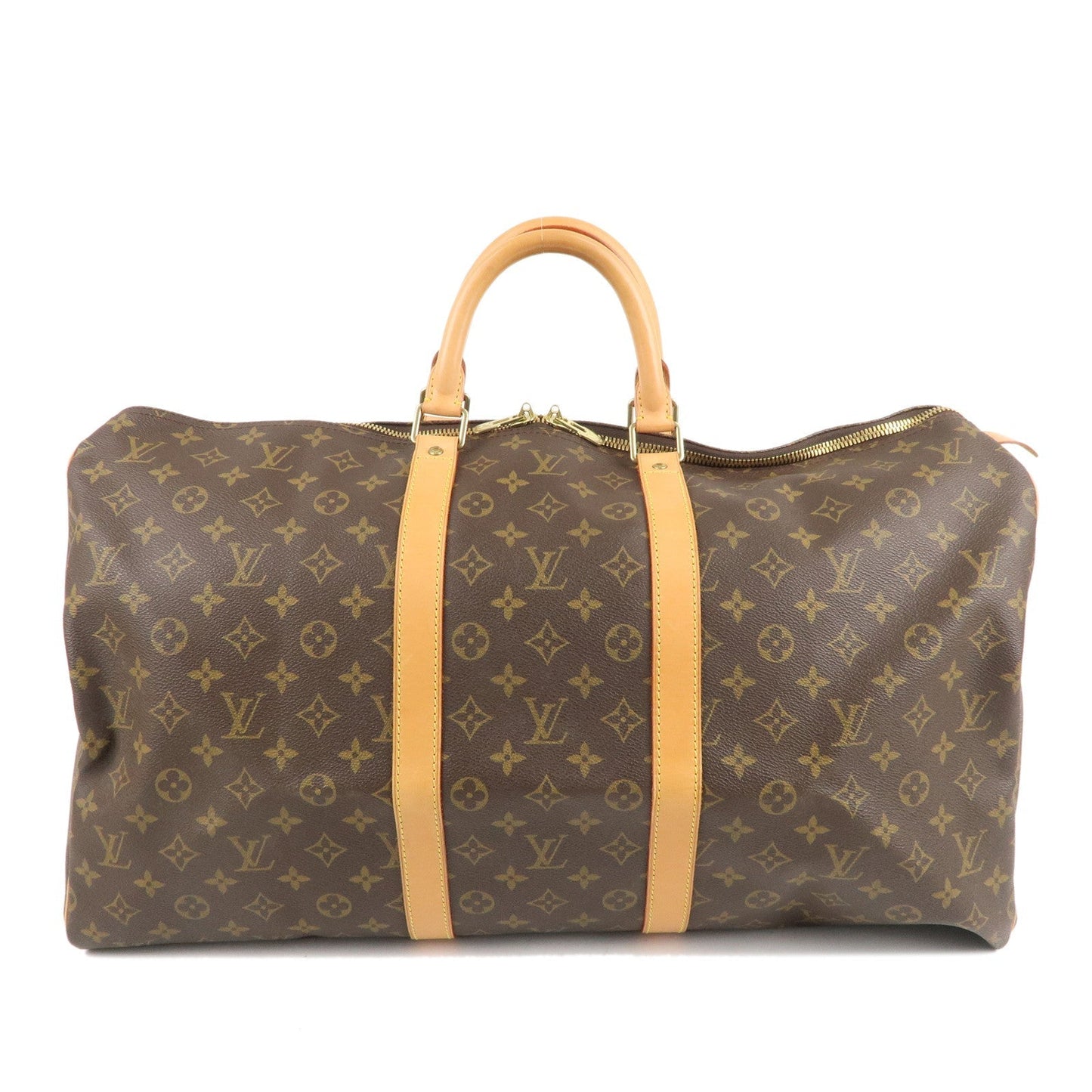 Louis Vuitton Monogram Keep All 55 Boston Bag Brown
