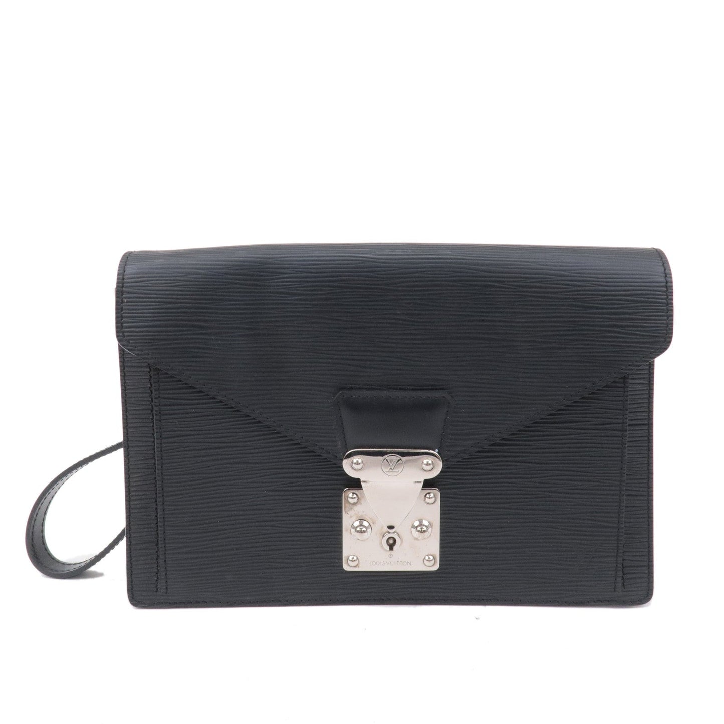 Louis Vuitton Epi Serie Dragonne Clutch Bag Noir Black