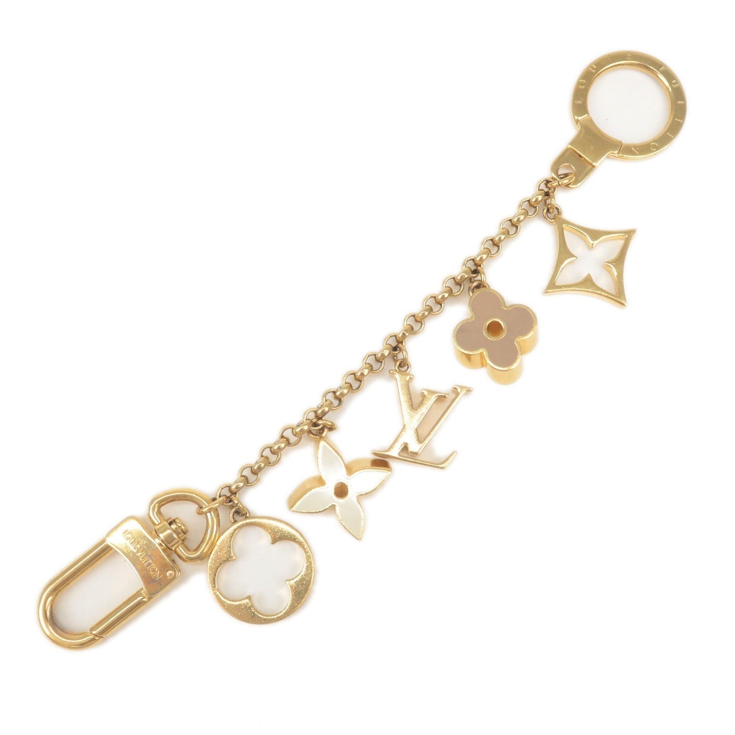 Louis Vuitton Fleur de Monogram LV Logo Bag Charm
