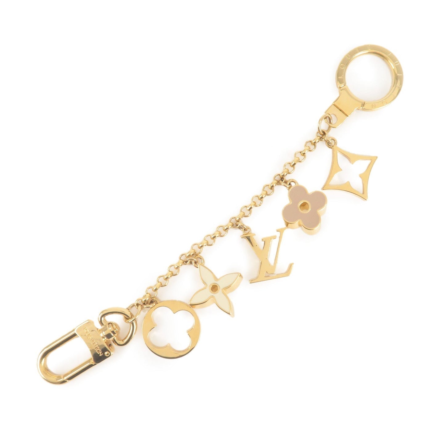 Louis Vuitton Fleur de Monogram LV Logo Bag Charm
