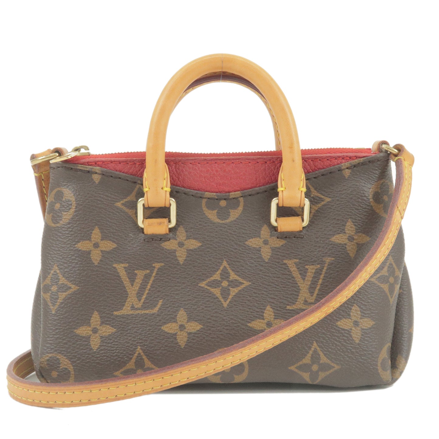 Louis Vuitton Nano Pallas Shoulder Bag Cerise