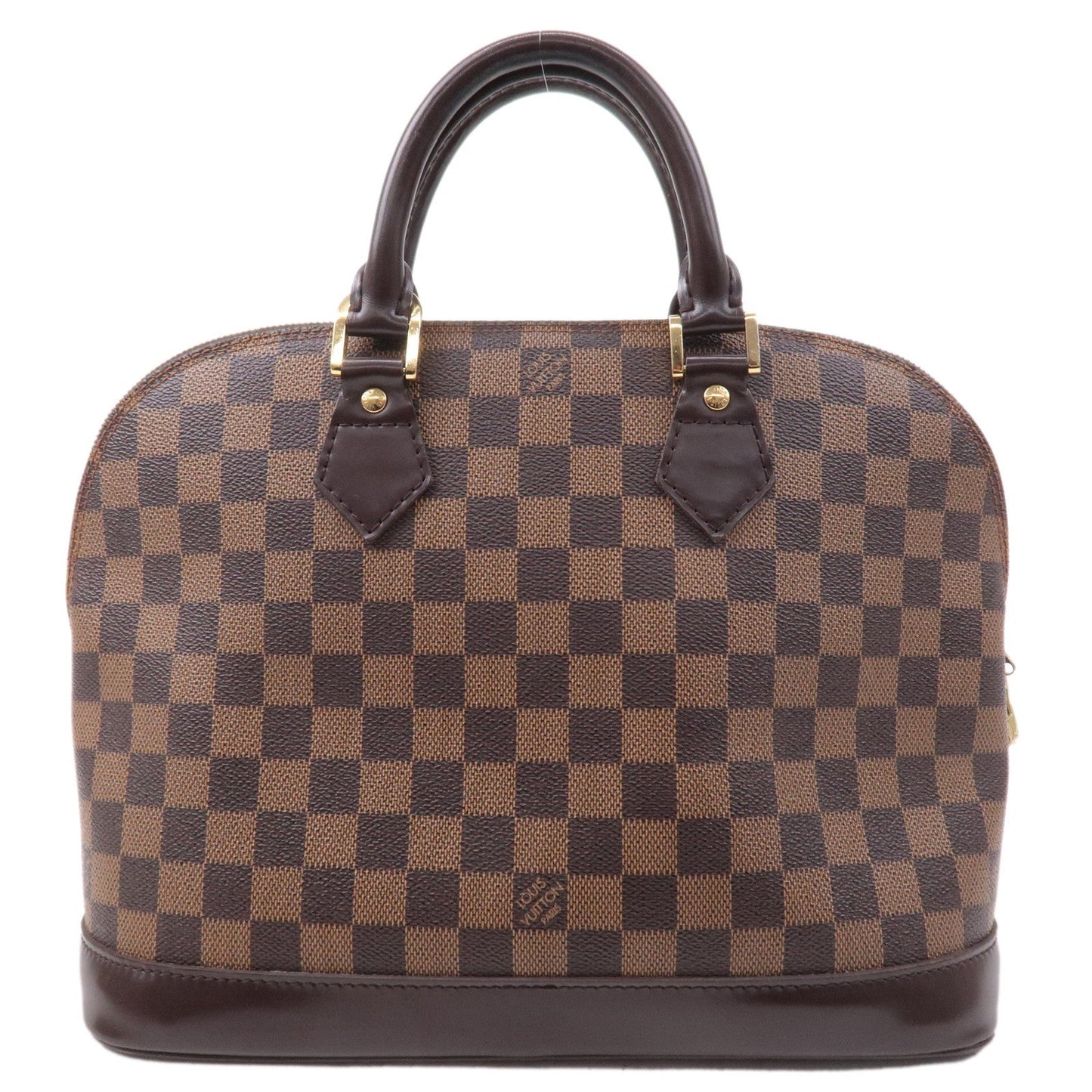 Louis Vuitton Damier Ebene Alma Hand Bag Brown