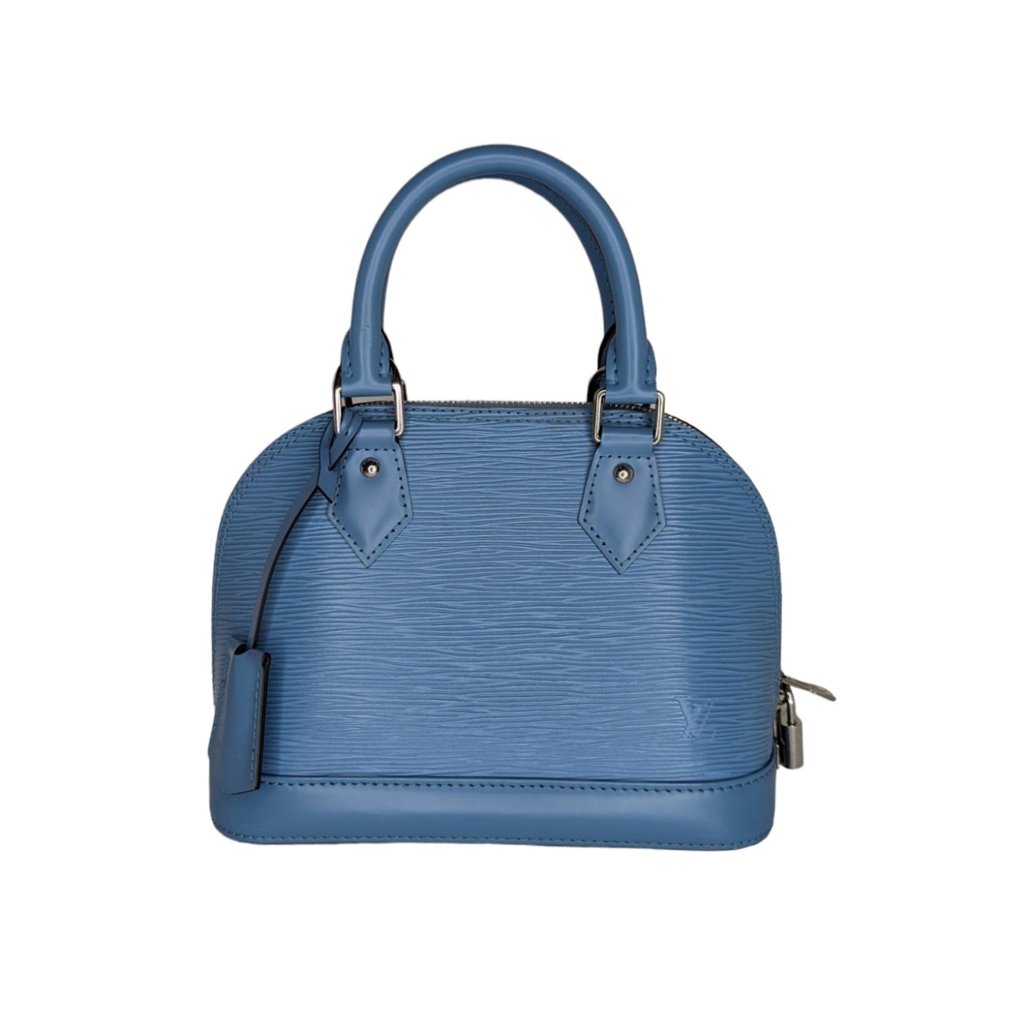Louis Vuitton EPI Alma BB Satchel w/ Jacquard Strap Handbag