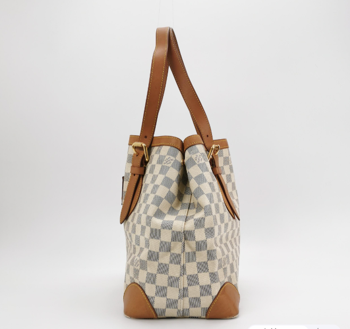 Louis Vuitton (LV) Hampstead 38cm 2010year azure white 250125781042788