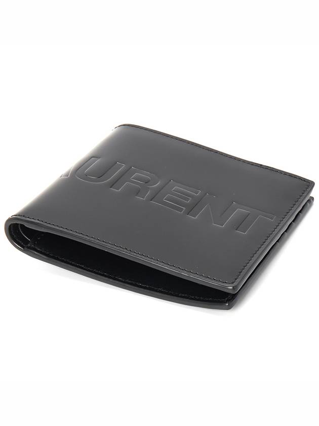 Luxury Saint Laurent Trending 2026 East West Half Wallet Black