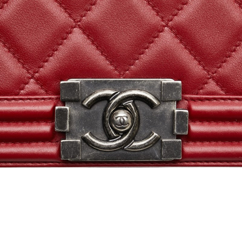 Chanel Boy Chanel Lambskin Shoulder Bag Classic Flap