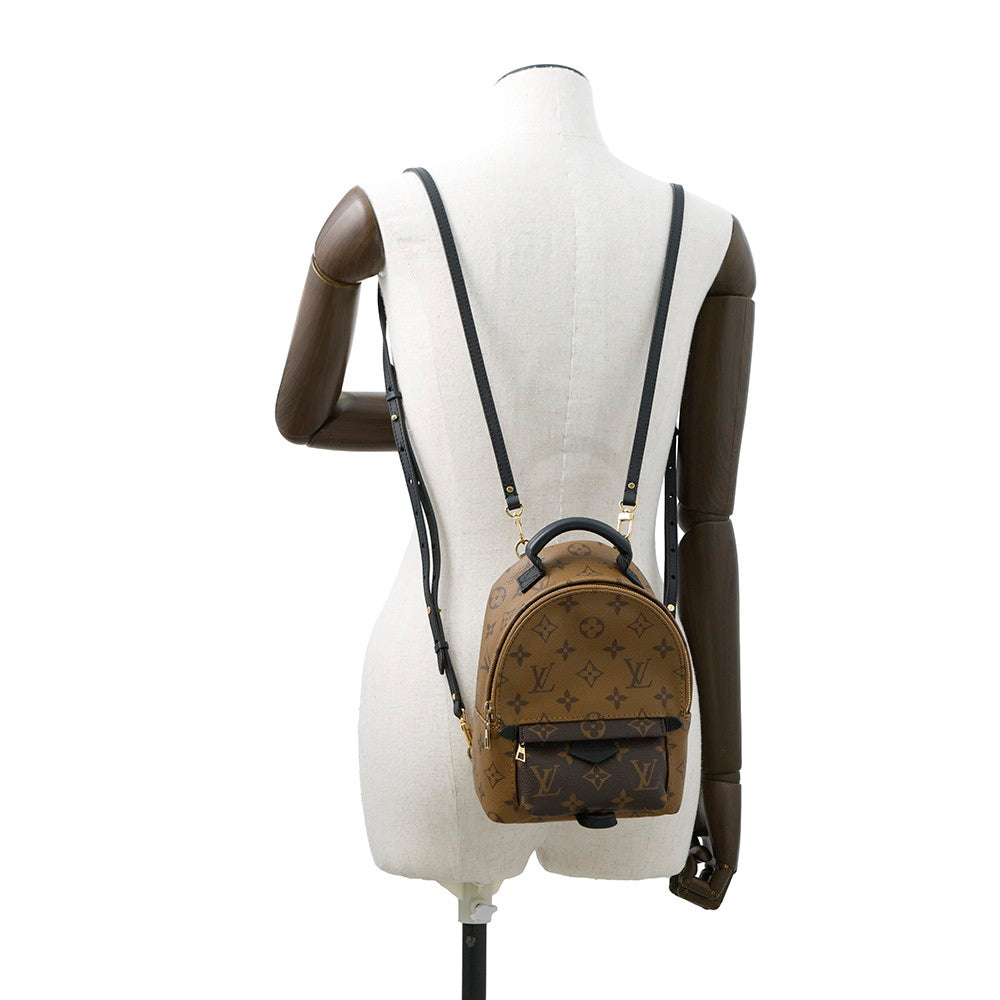 LOUIS VUITTON Palm Springs Backpack NoirM42411 Monogram Reverse Canvas Size MINI