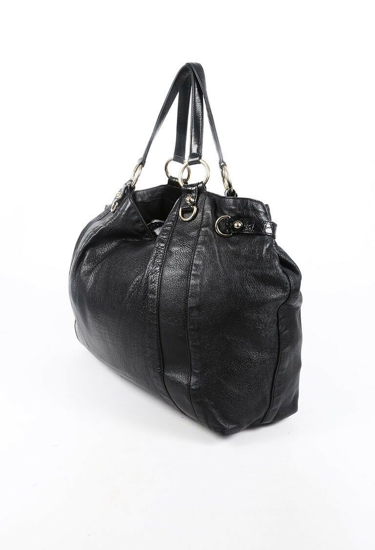 Gucci Black Leather Tote Style 8