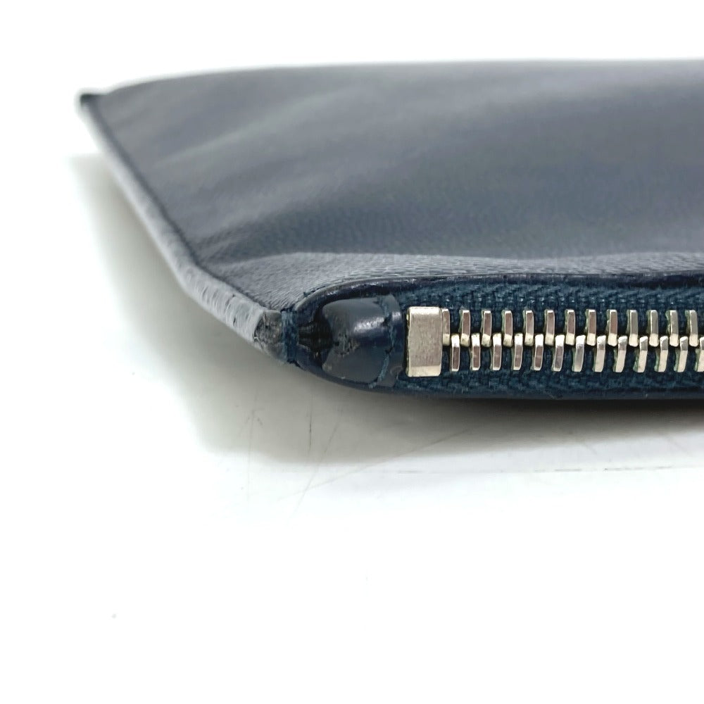 SAINT LAURENT PARIS Clutch bag 397294 leather Dark navy Pouch Classic Saint Laurent Mini Zip Tablet Sleeve mens