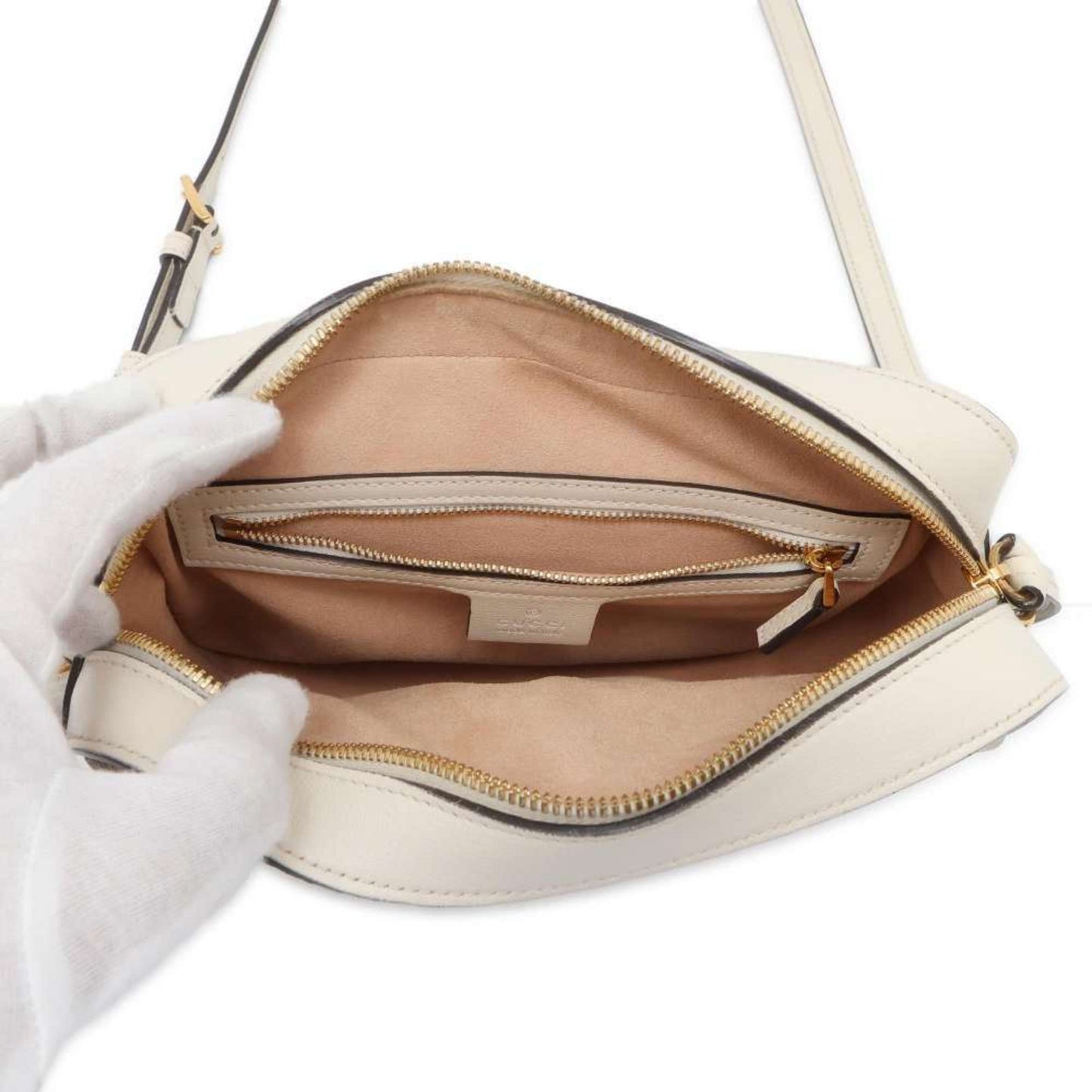 Gucci Lou Canvas Shoulder Bag