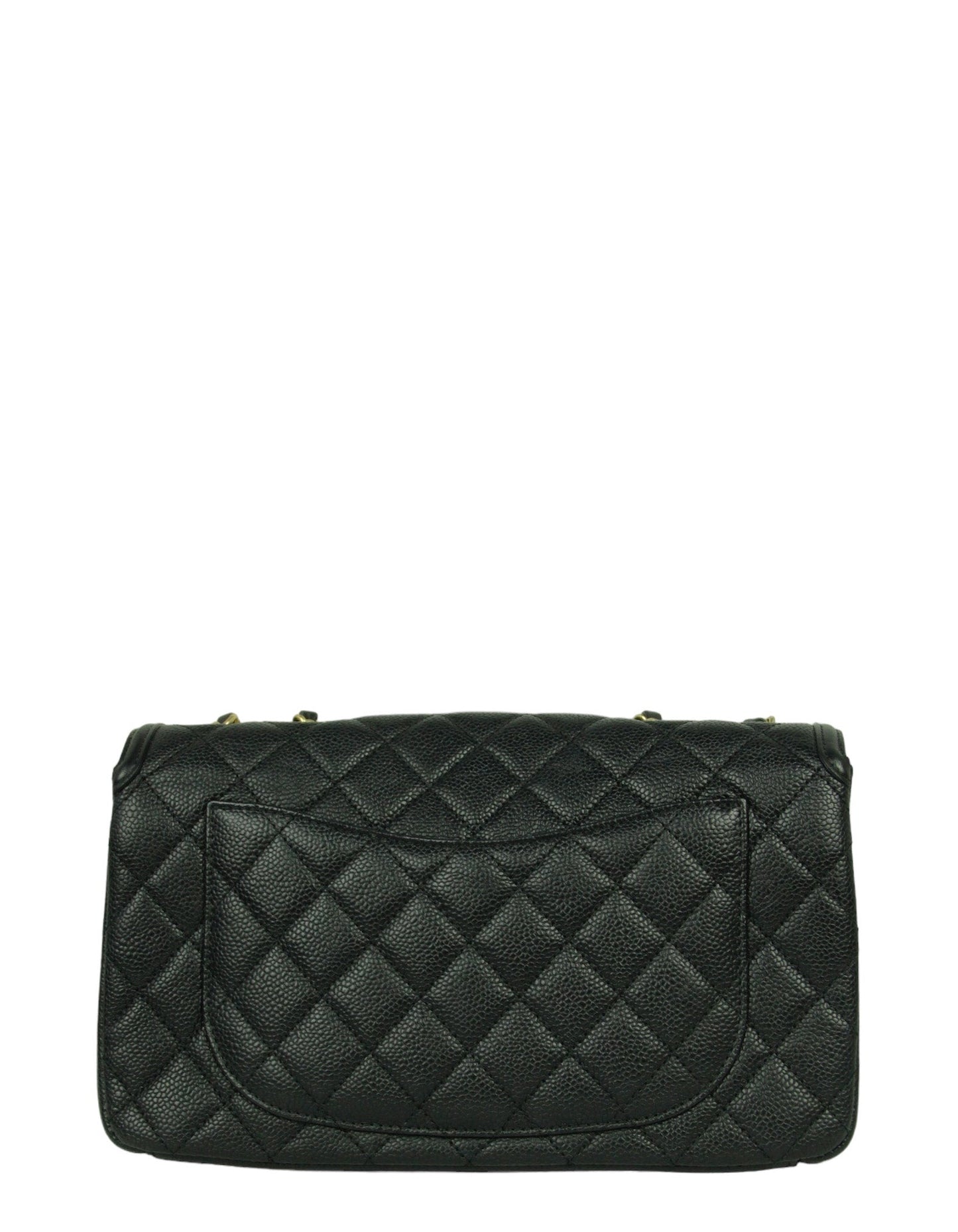 Chanel Black Caviar Medium CC Filigree Flap Crossbody Bag