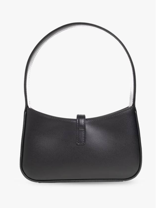 Luxury Saint Laurent Trending 2025 LE 7 Small Smooth Leather Hobo Shoulder Bag Black
