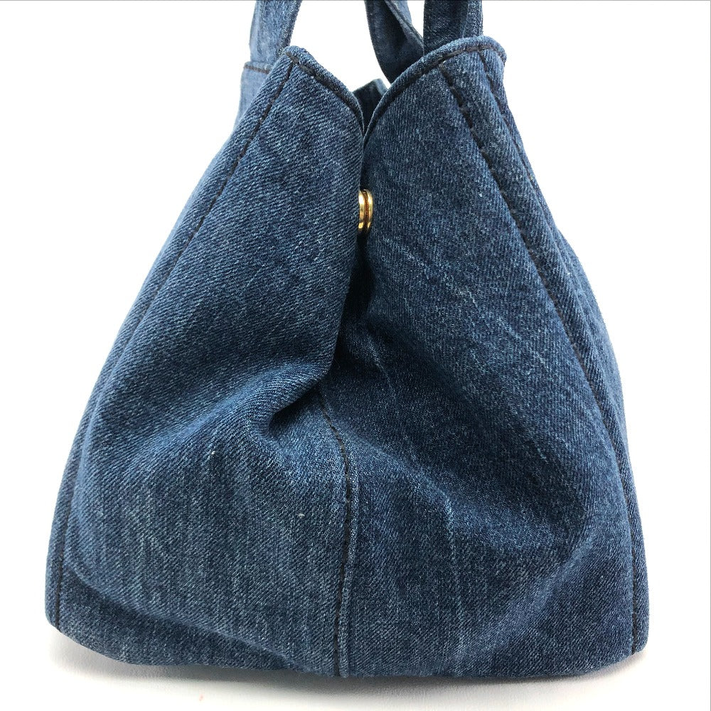 PRADA Handbag denim denim blue Canapa Women