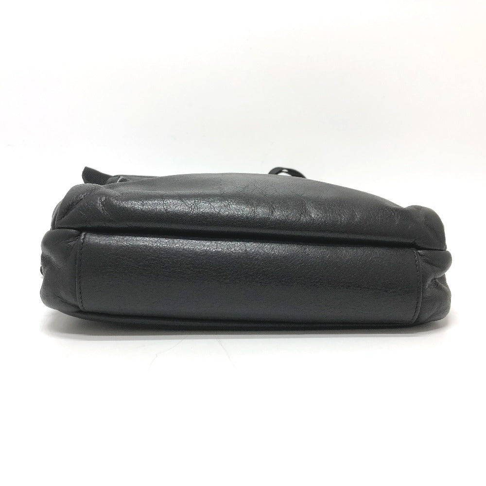 PRADA Shoulder Bag leather black Messenger mens