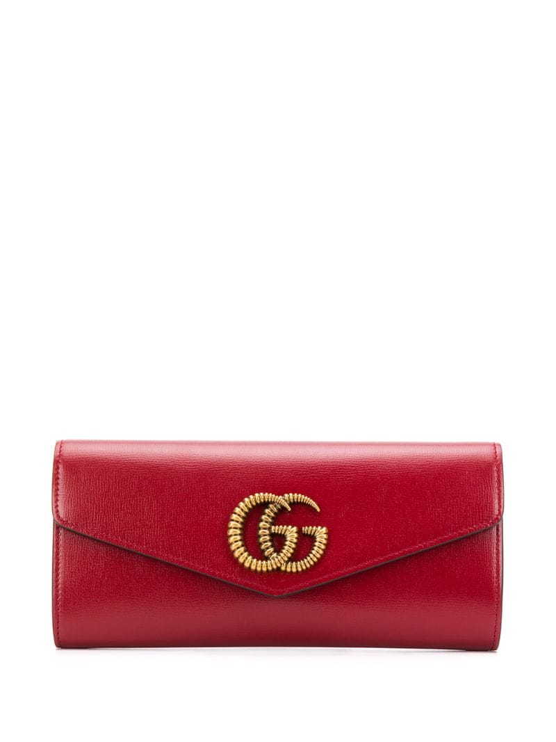 Gucci Envelope Twist Leather Clutch