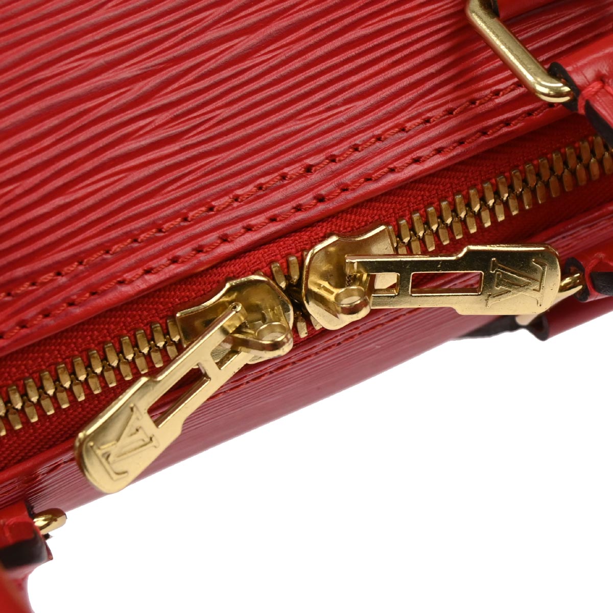 Louis Vuitton Red Epi Keepall 45 Travel Handbag M42977