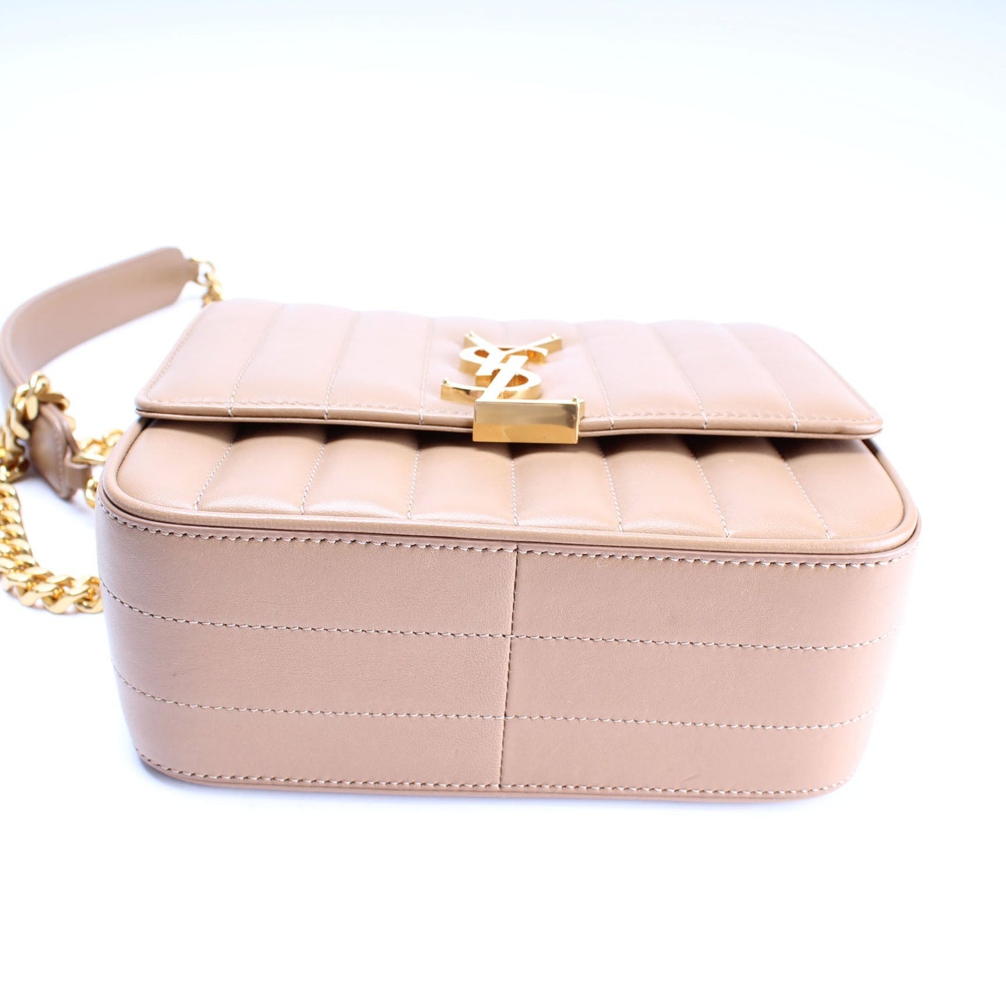 Saint Laurent Vicky Medium Chain Lambskin Bag