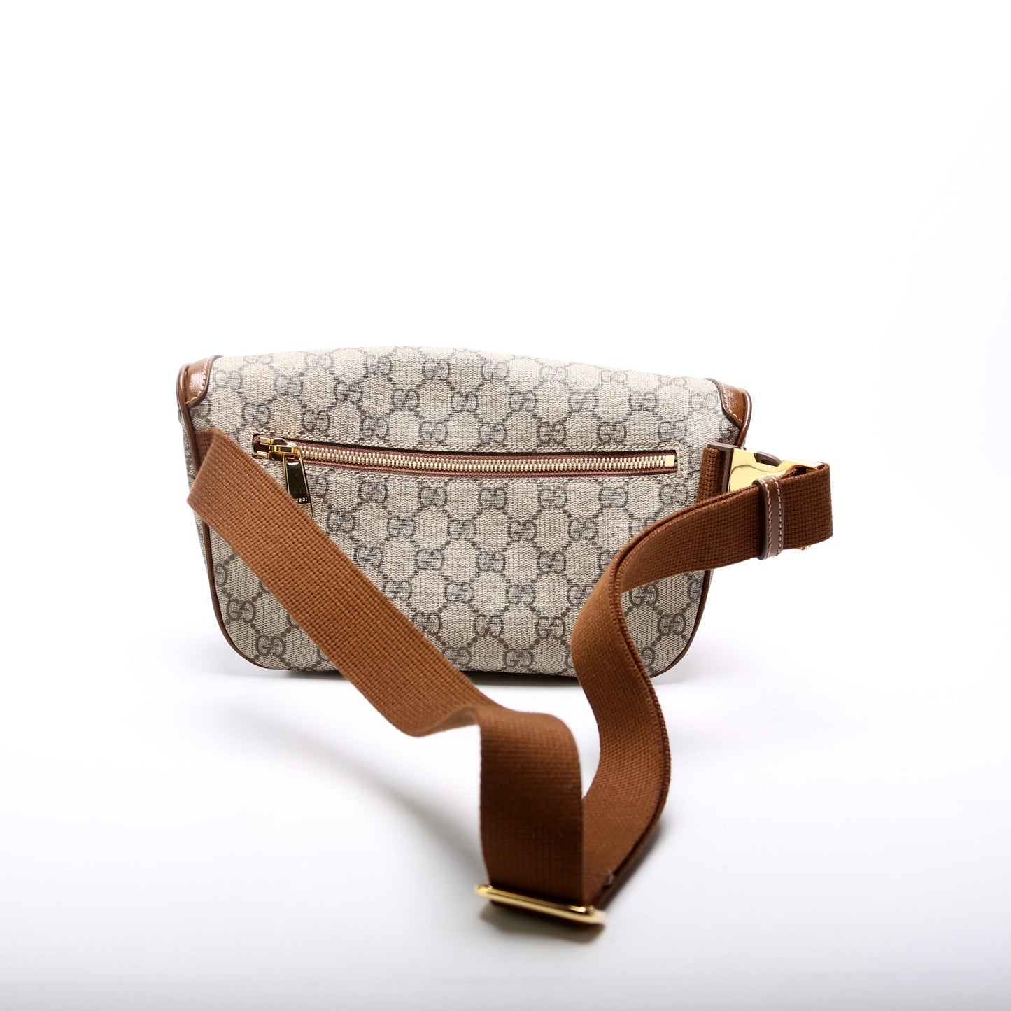 Gucci Leather Canvas Shoulder Bag