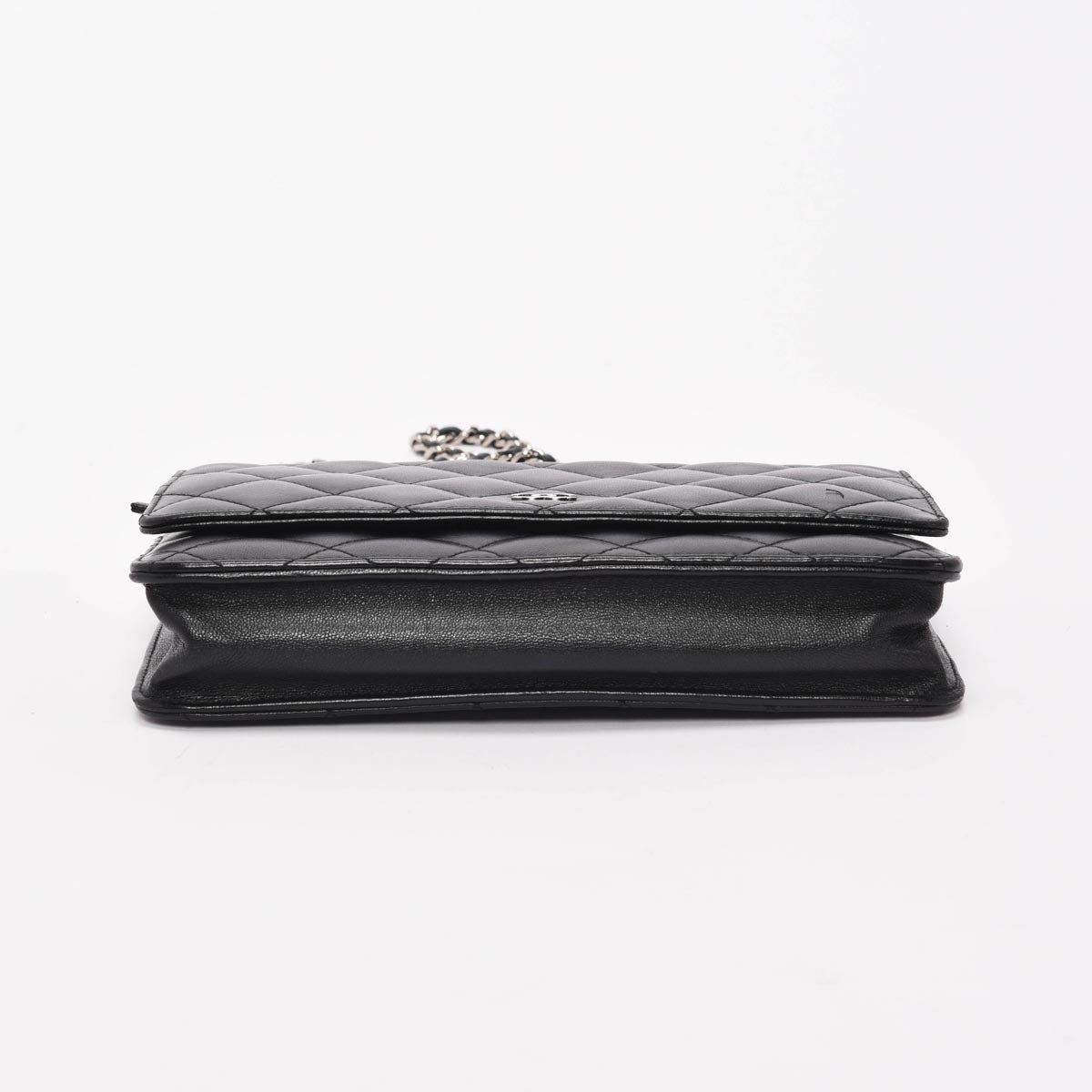 Chanel Black Quilted Lambskin Classic Wallet on Chain Crossbody