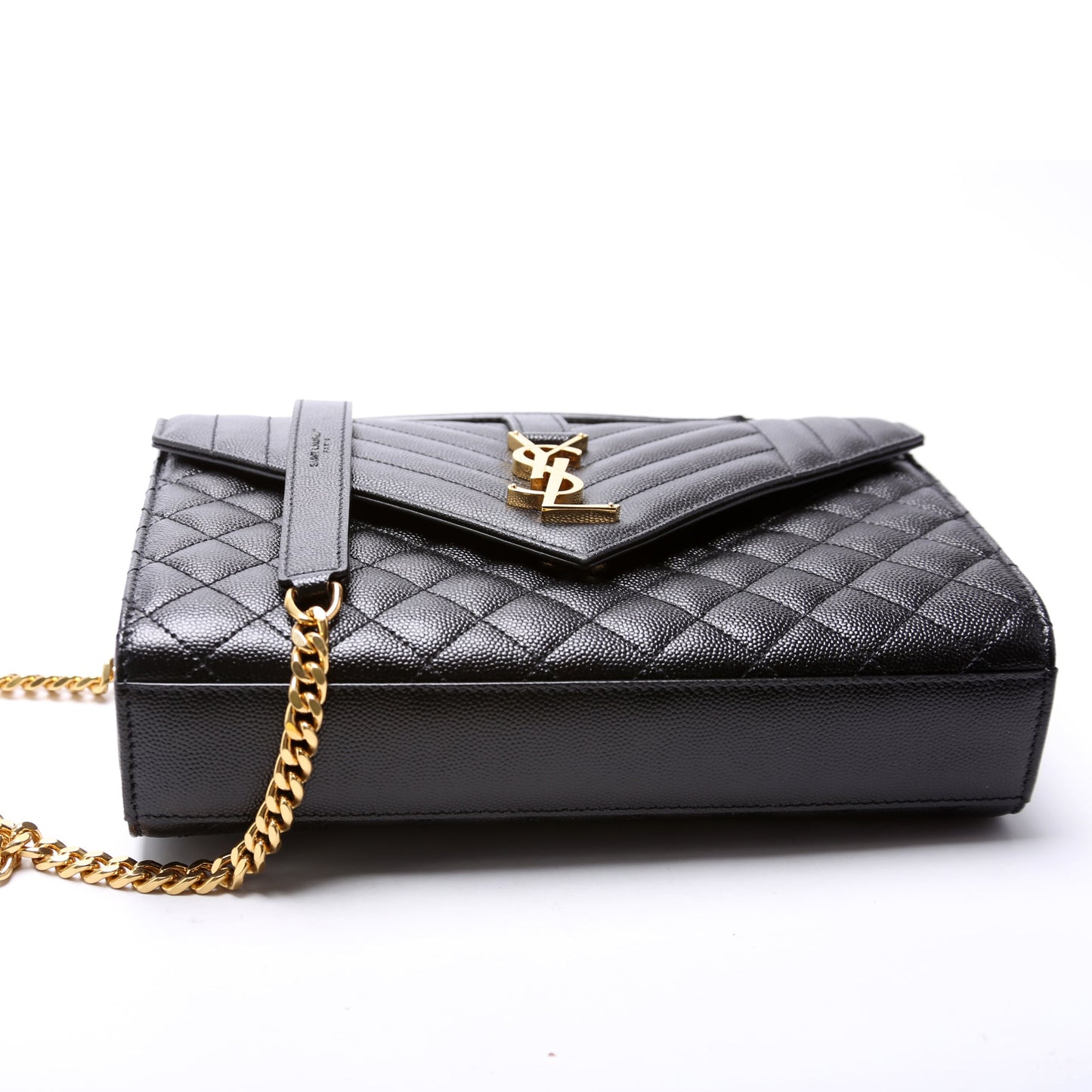 Saint Laurent Envelope Medium Grain de Poudre Triquilt 600185 Bag