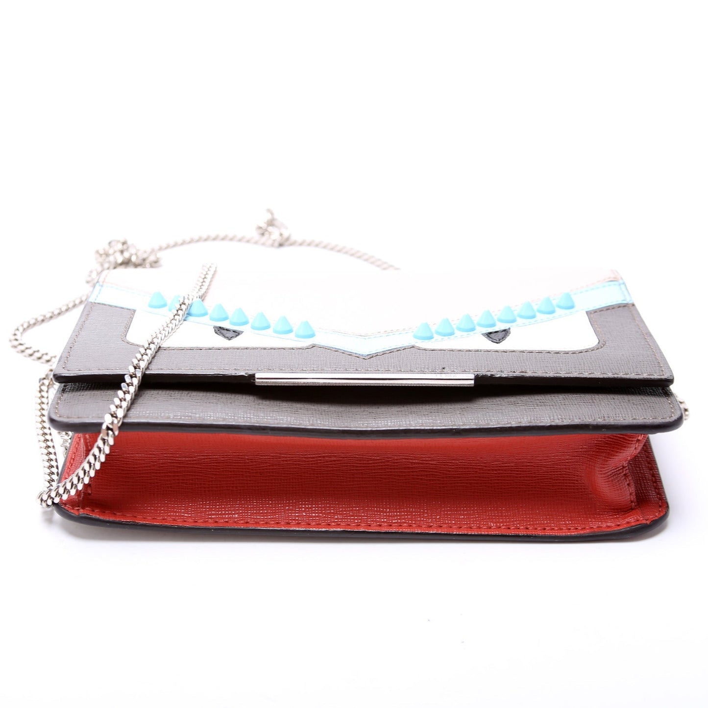Fendi 8M0346 Studded Monster Eyes Tube WOC Bag