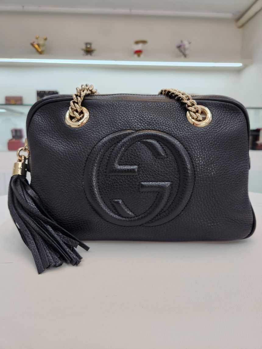 Gucci Chain Leather Shoulder Bag