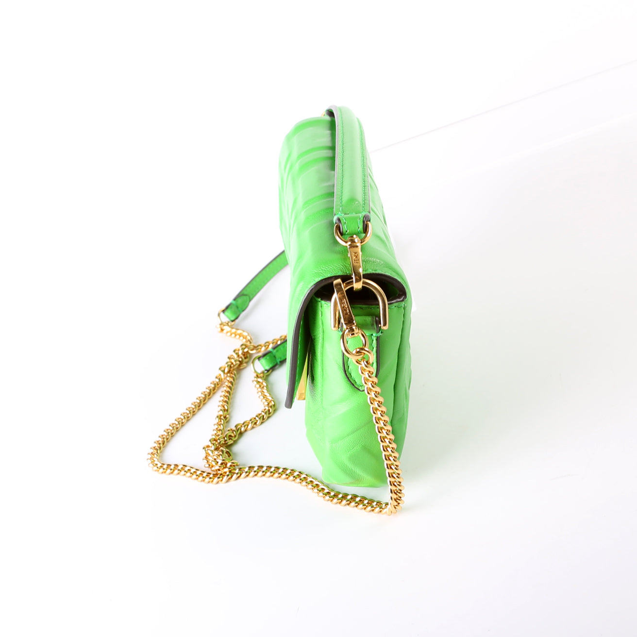 Fendi 8BS017 FF 1974 Leather Miniuette Bag