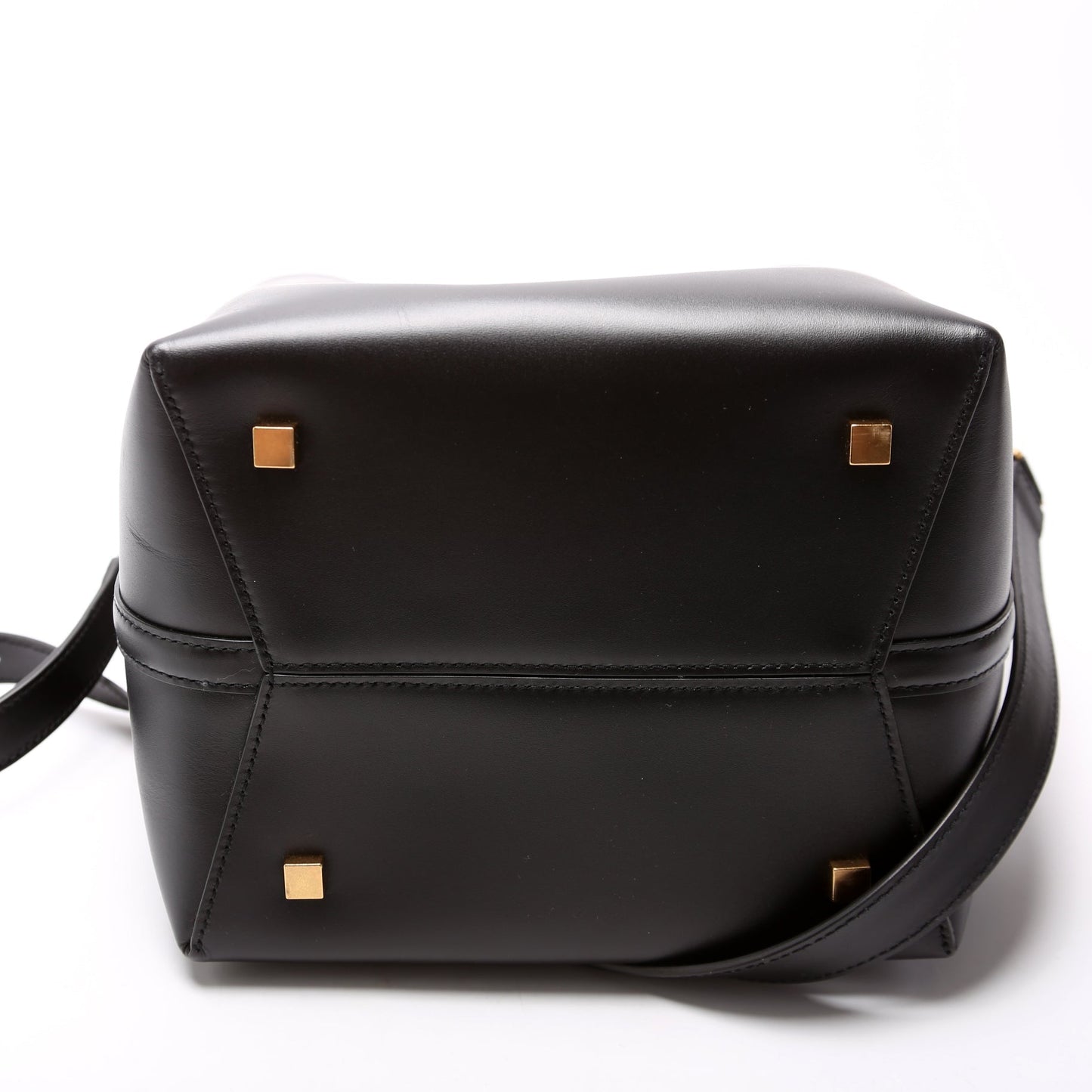Saint Laurent Le 37 Bucket Shiny Leather 742828 Black Bag