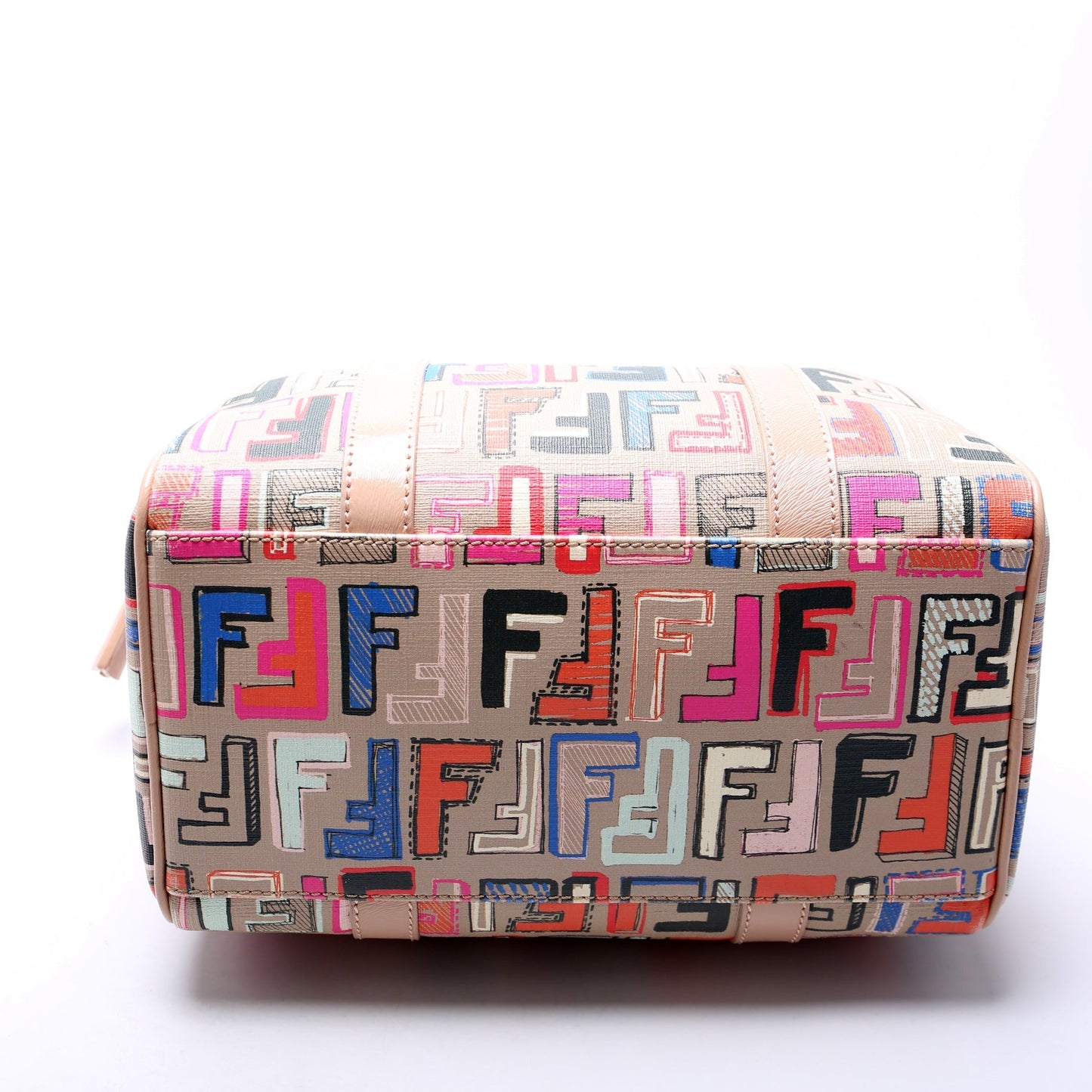 Fendi 8BL068 Zucca Boston Tan/Multicolor Bag