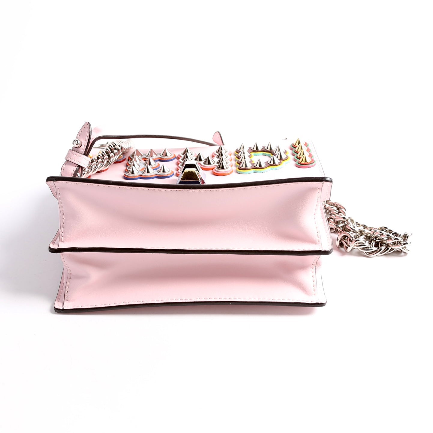 Fendi Kan I Fun Fair Leather Small Pink Bag