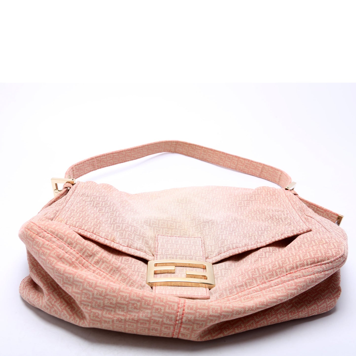 Fendi 8BR001 Mama Forever Zucchino Fabric Pink Bag