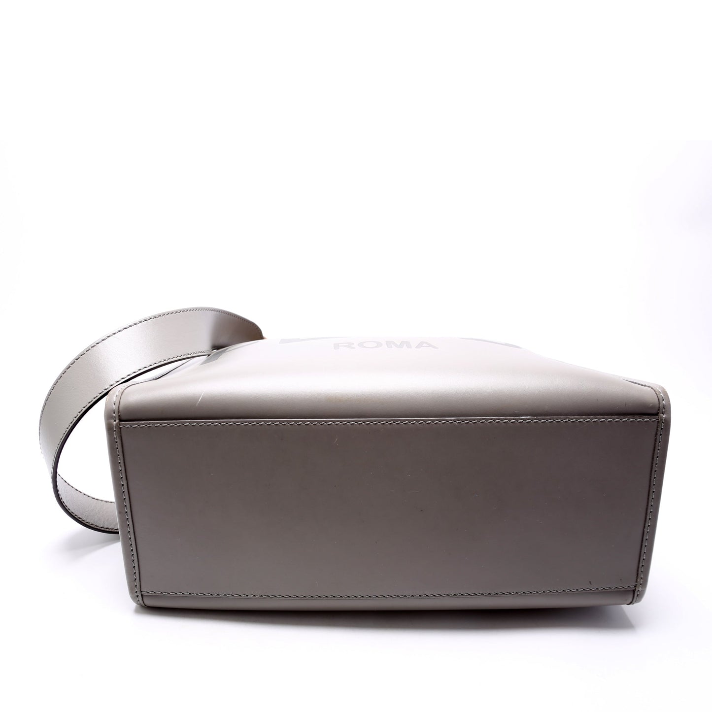 Fendi Sunshine Shopper Medium Leather Grey Bag