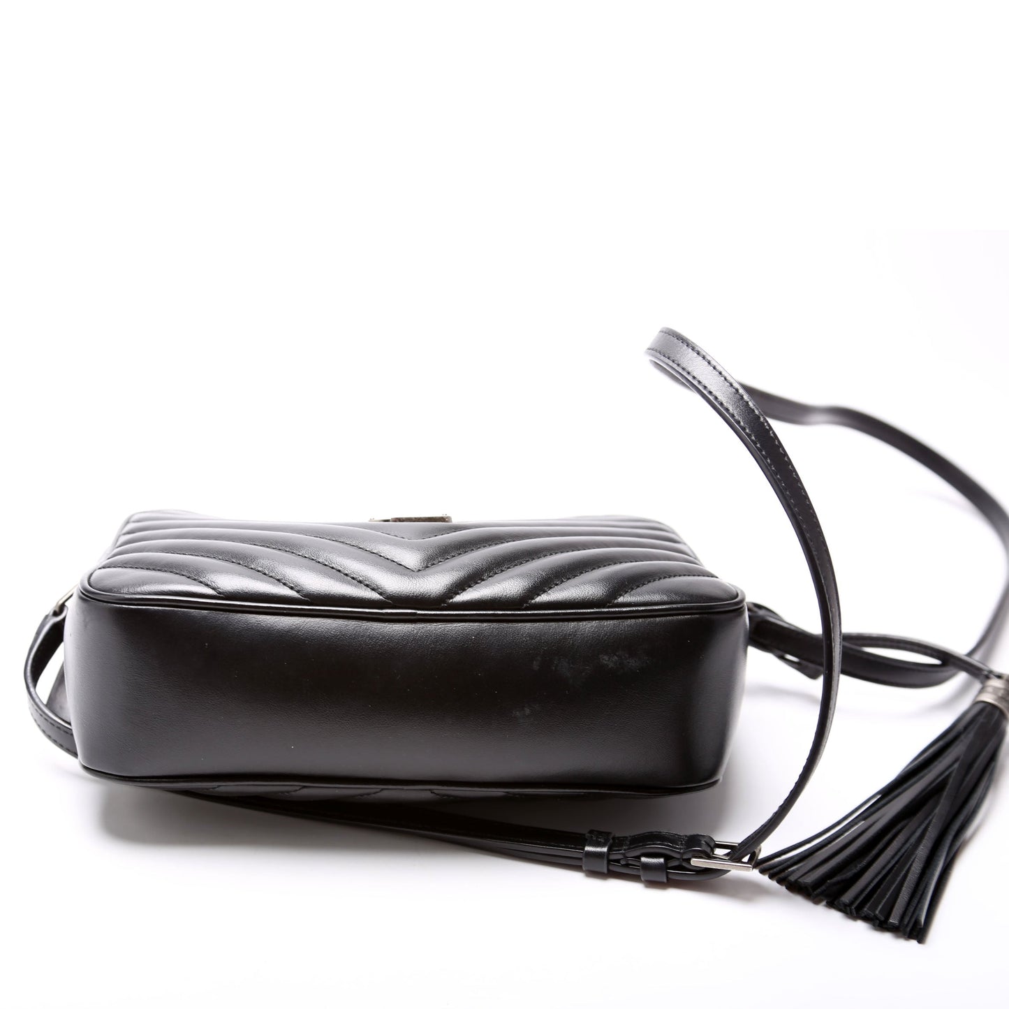Saint Laurent Lou Camera Quilted 612544 Black Bag